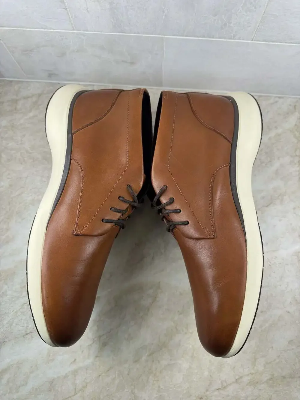 Cole Haan Grand Troy Leather Chukka Boots British Tan Size 9.5